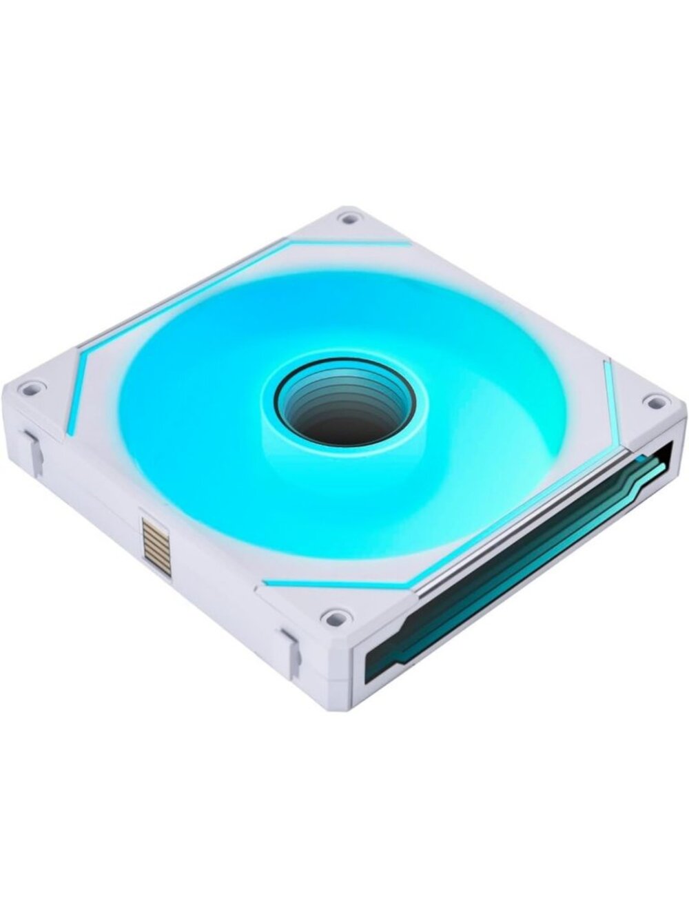 140mm Reverse Blade RGB Fan - White, High Airflow, Quiet Performance, PC Cooling